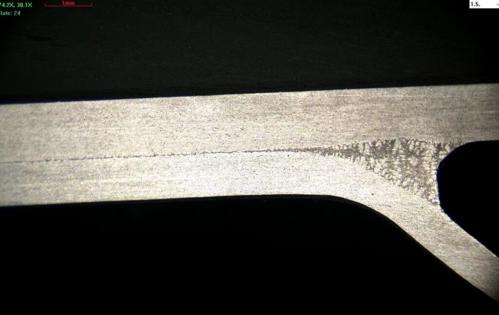 metallographic analysis for braze joint